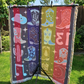 Cowboy Boot Woven Blanket (darker purple)