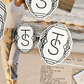 TS Art Deco Logo Acrylic Pin/ Sticker