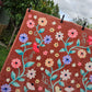Acoustic Piano Flowers Fleece Blanket