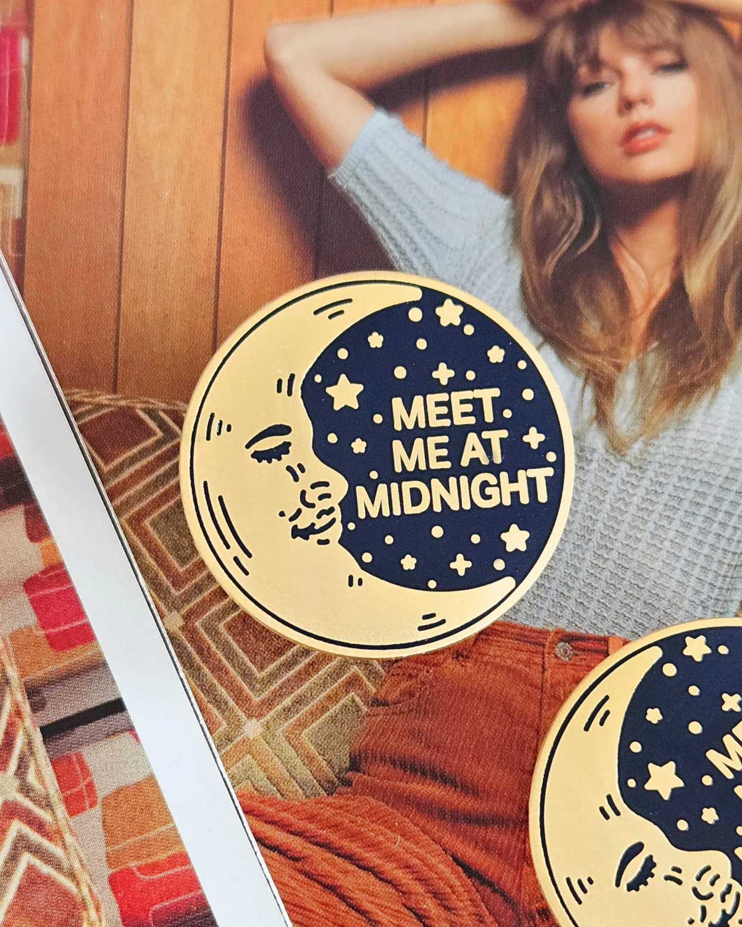Meet Me At Midnight Enamel Pin
