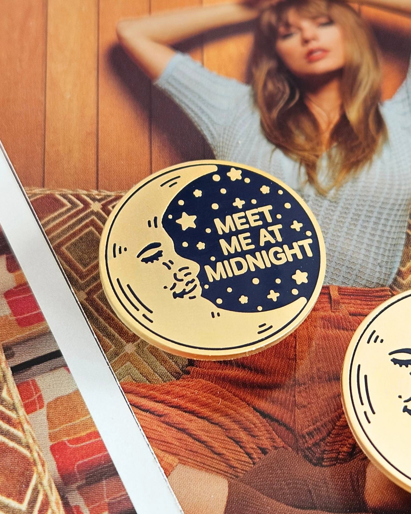 Meet Me At Midnight Enamel Pin