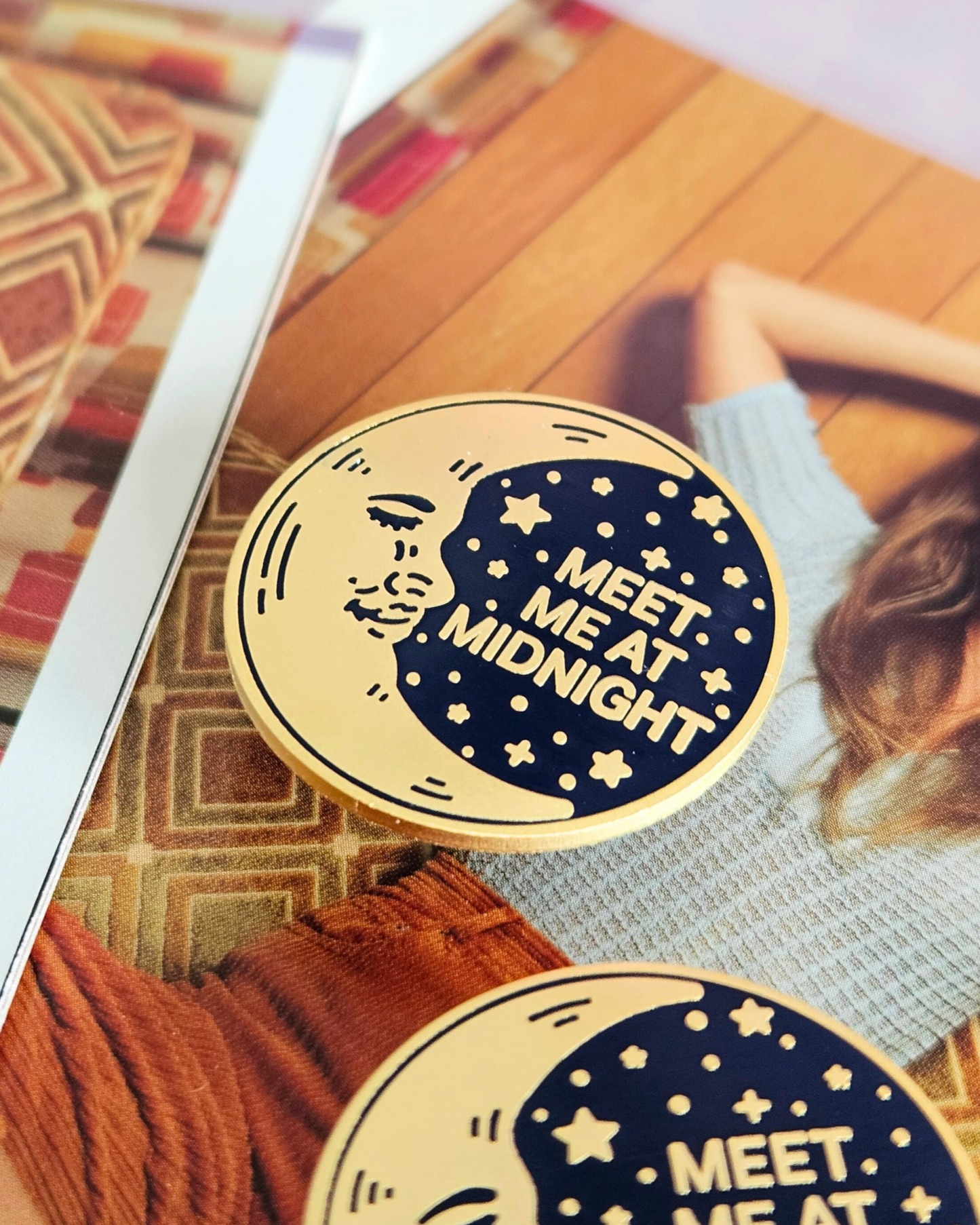 Meet Me At Midnight Enamel Pin