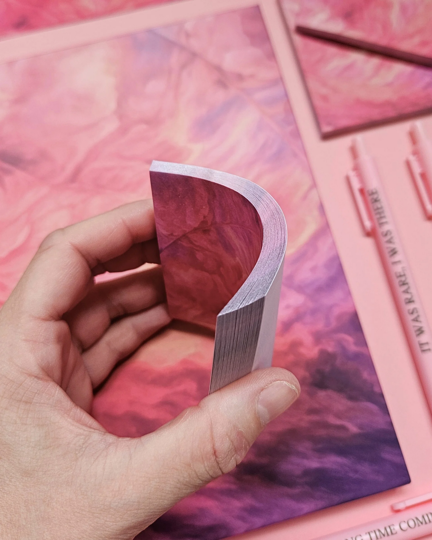 Fan Shell Notebook/Sticky Notes/Bookmarks/Pens
