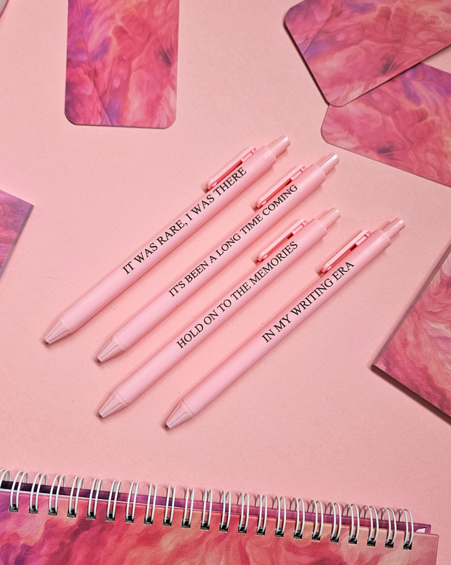 Fan Shell Notebook/Sticky Notes/Bookmarks/Pens