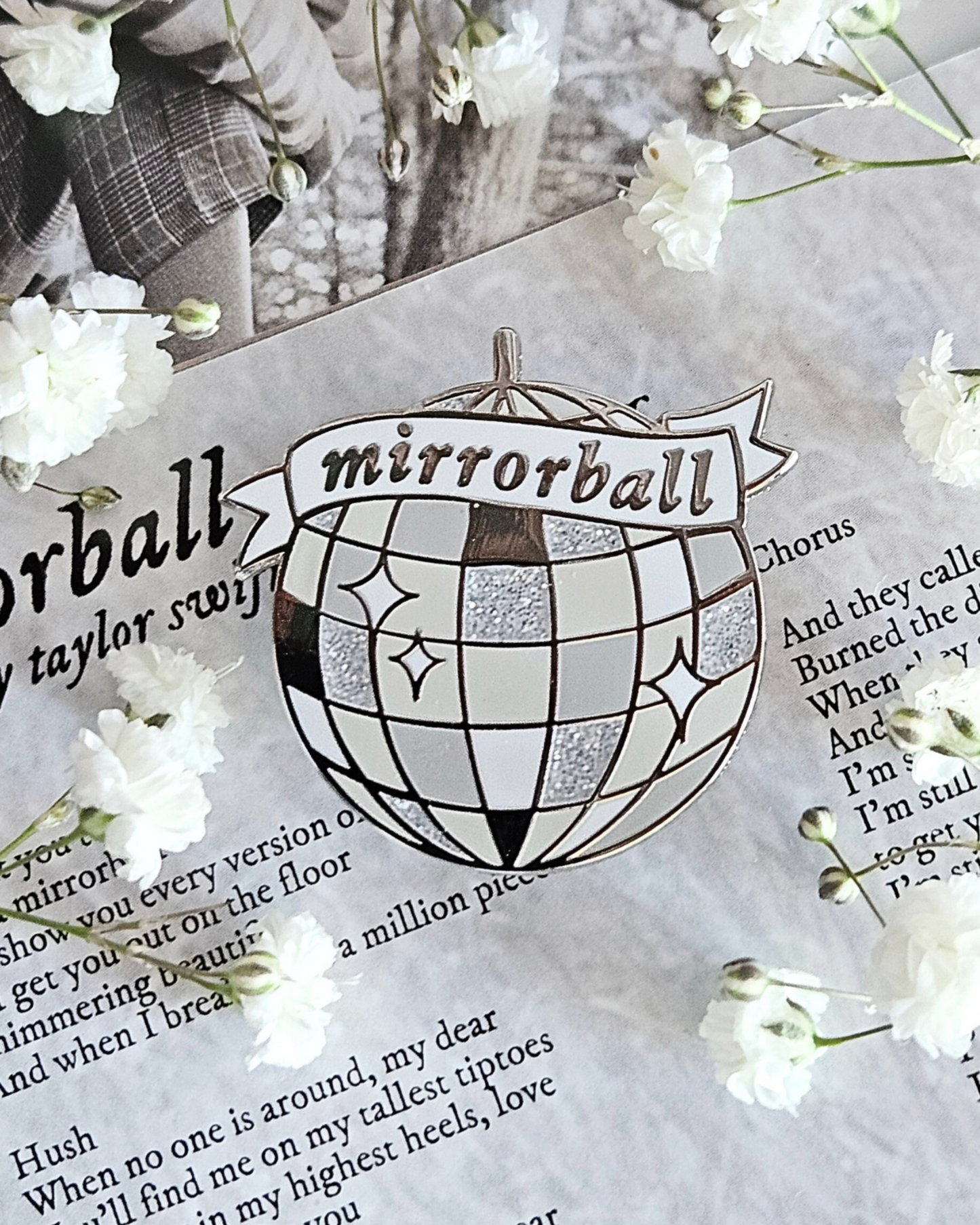 Mirrorball Enamel Pin