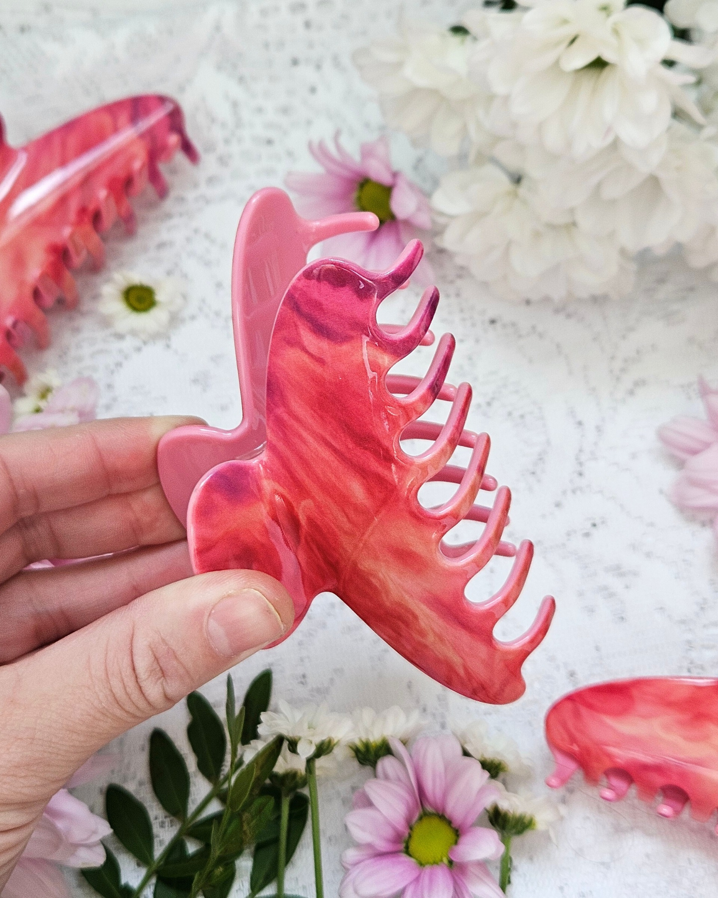 Fan Shell Hair Claw Clip