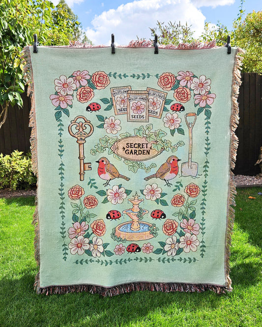 Secret Garden Woven Blanket