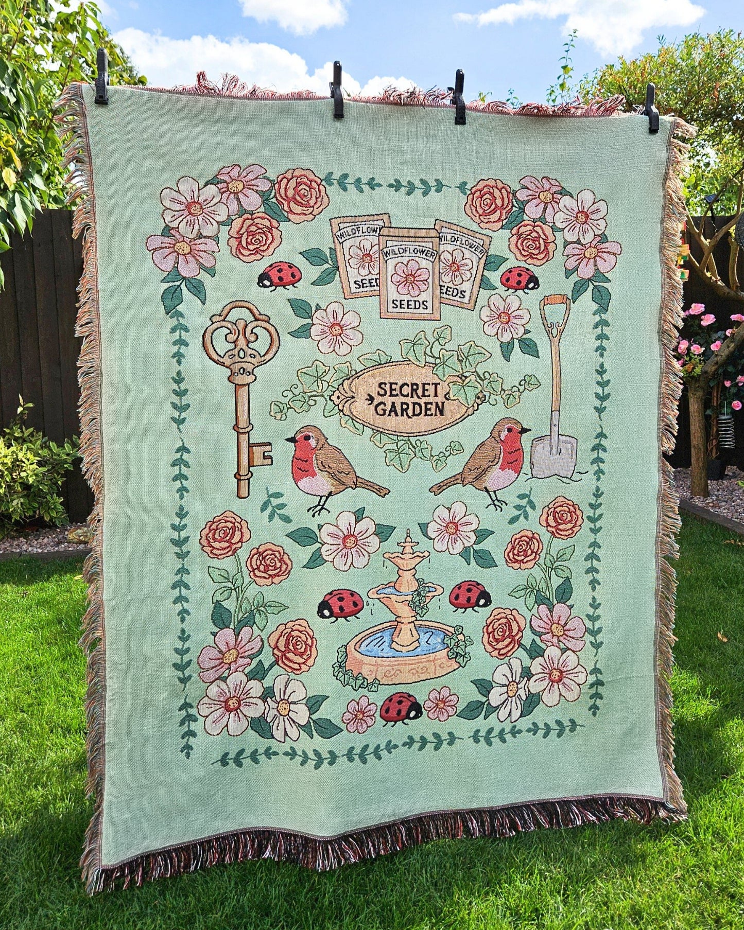 Secret Garden Woven Blanket