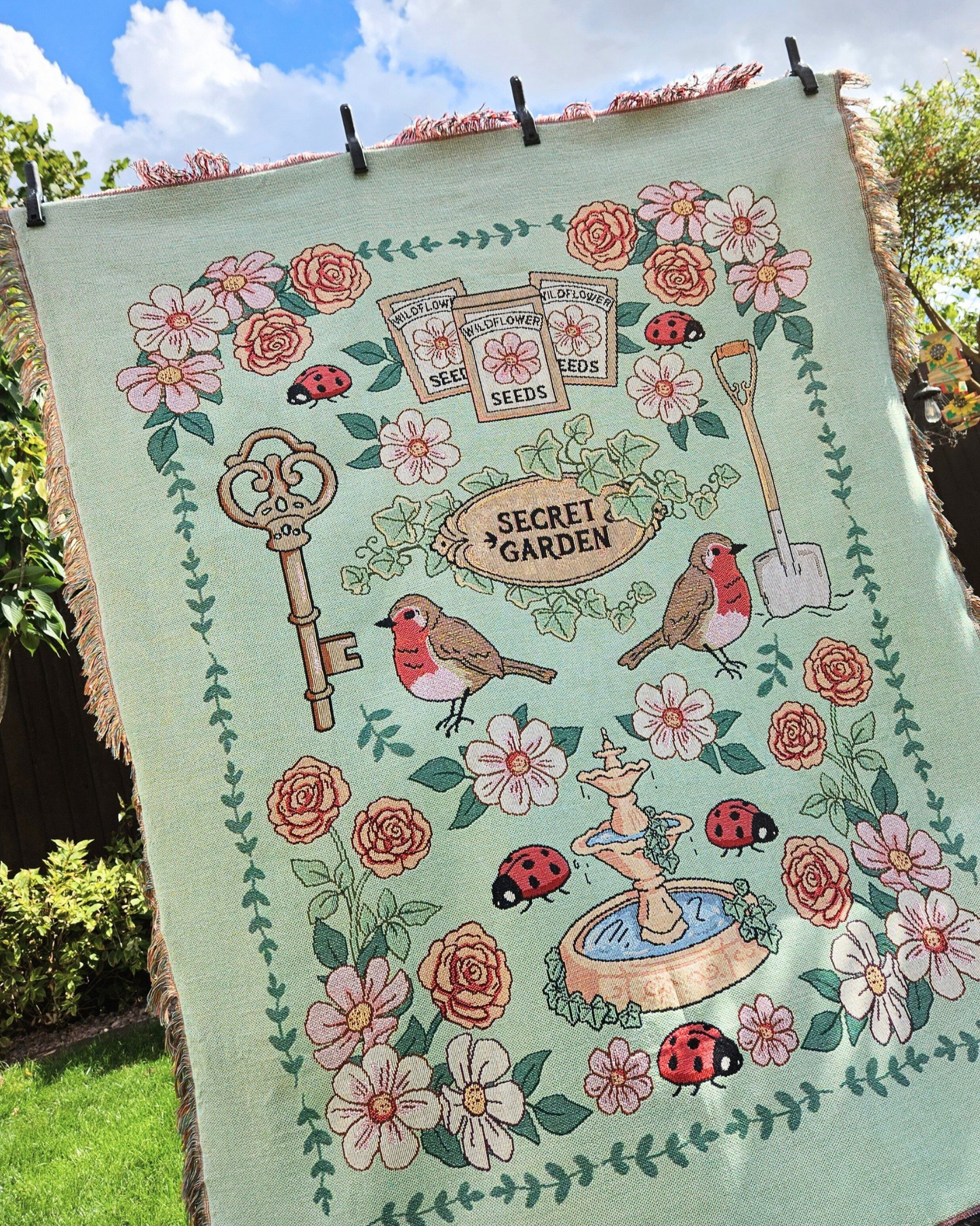 Secret Garden Woven Blanket