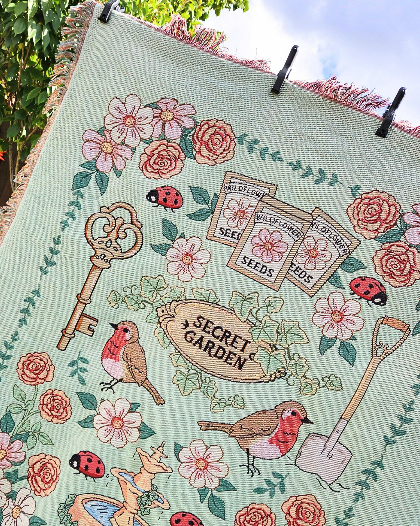Secret Garden Woven Blanket