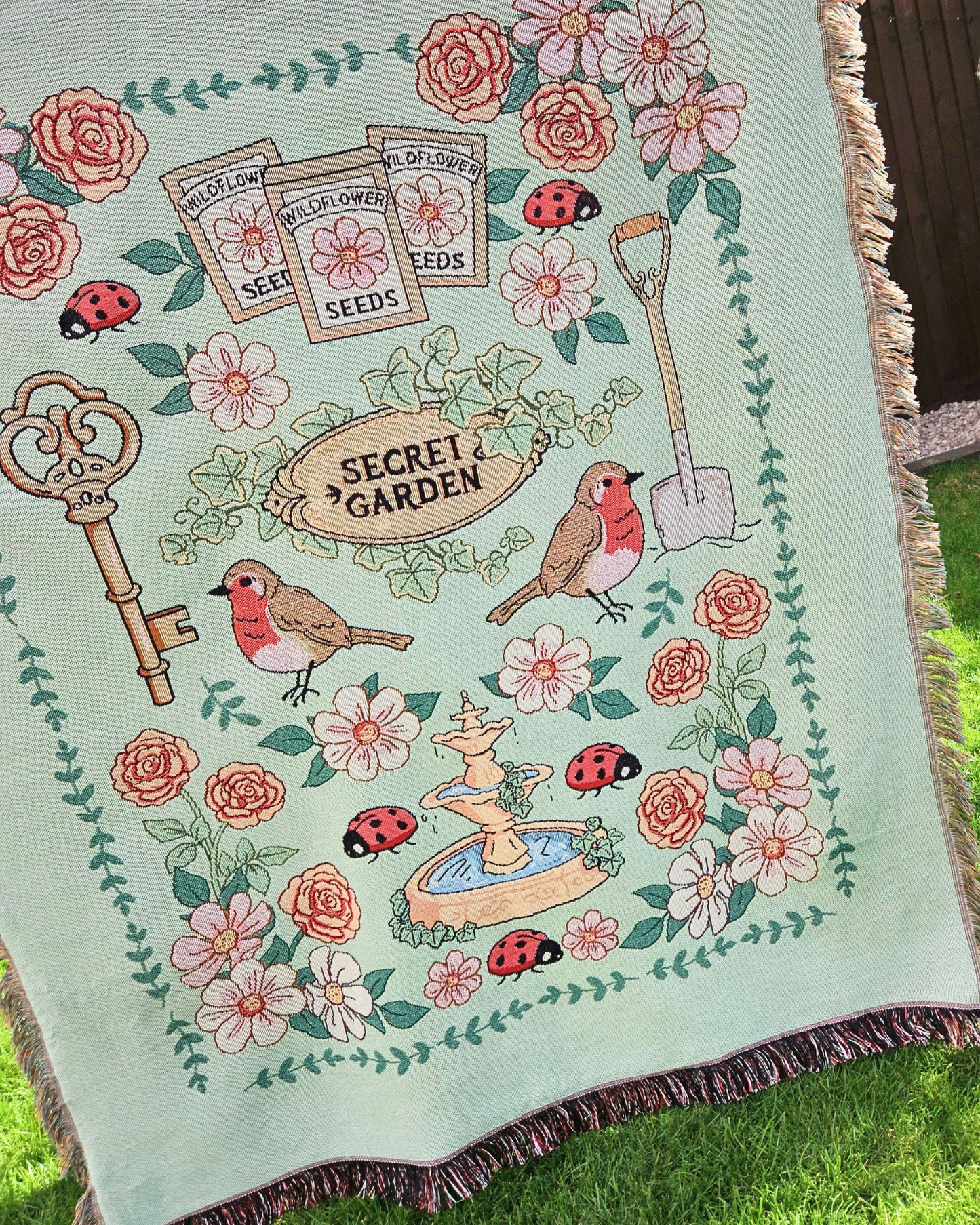 Secret Garden Woven Blanket