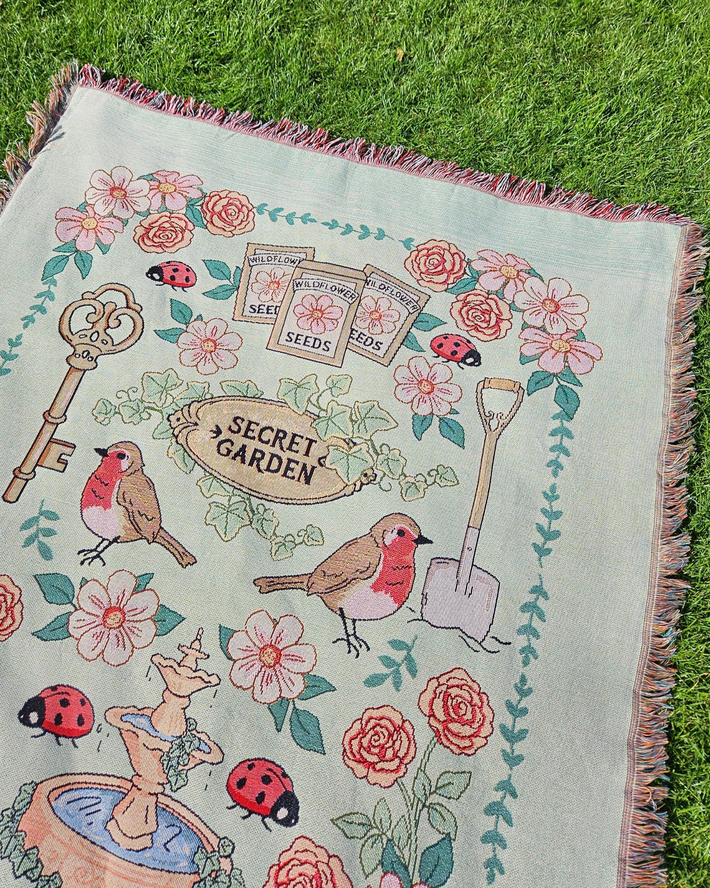 Secret Garden Woven Blanket