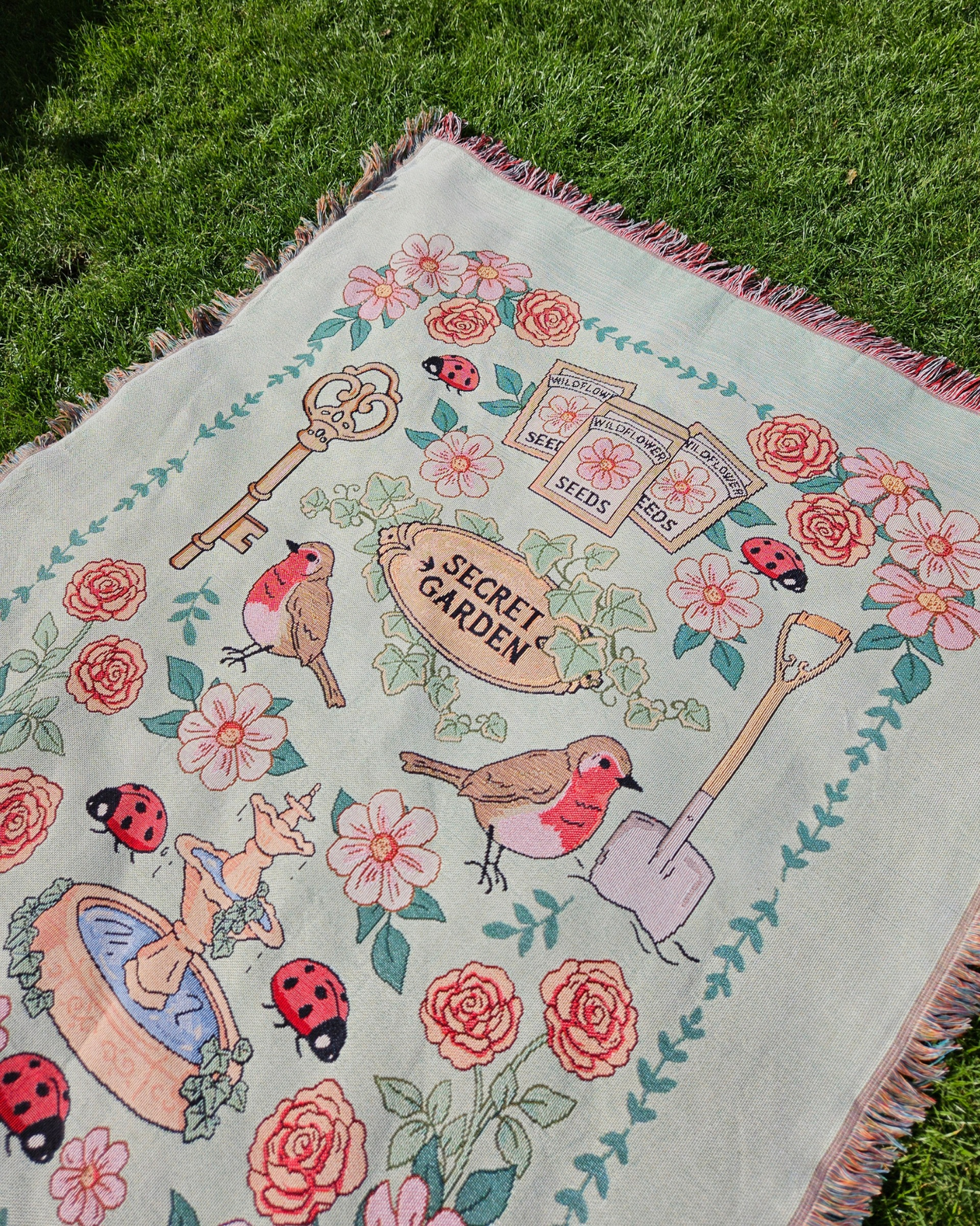 Secret Garden Woven Blanket