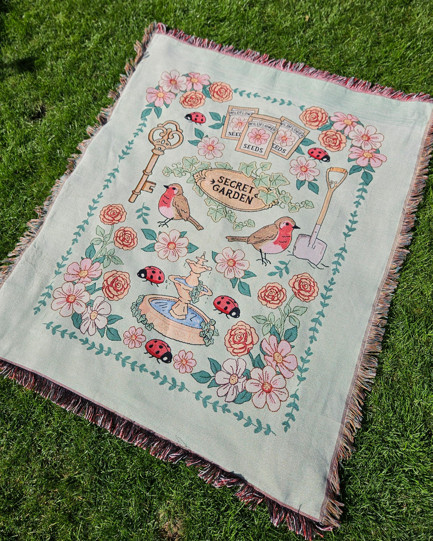 Secret Garden Woven Blanket