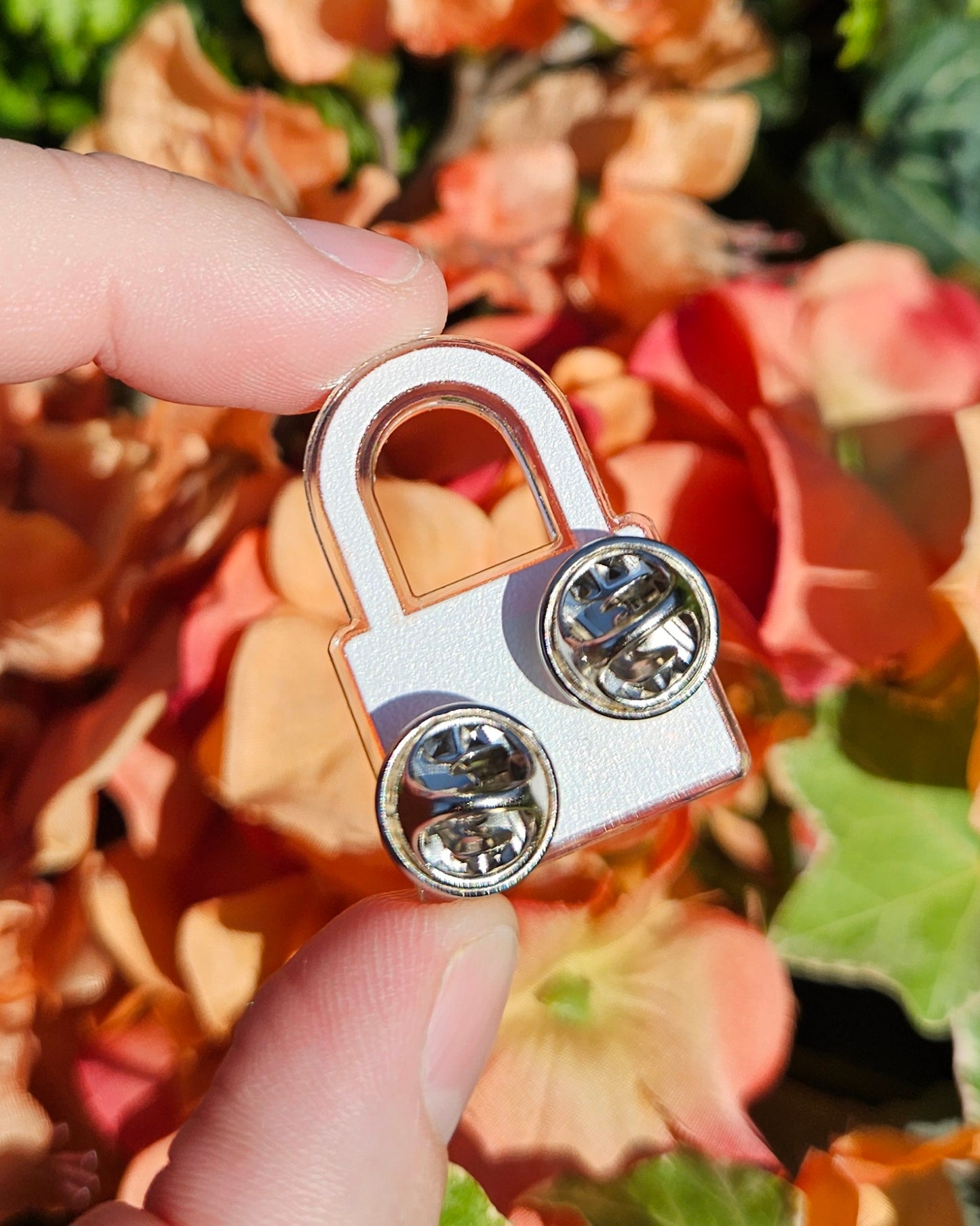 Stage Padlock Acrylic Pin