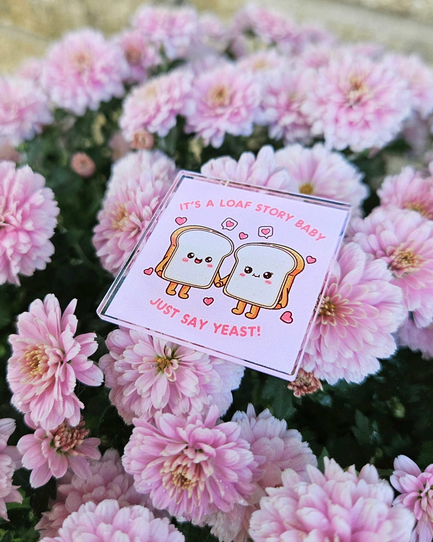 Loaf Story Bread Acrylic Pin
