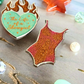 Showgirl Burning Heart / Orange Bodysuit Enamel Pin