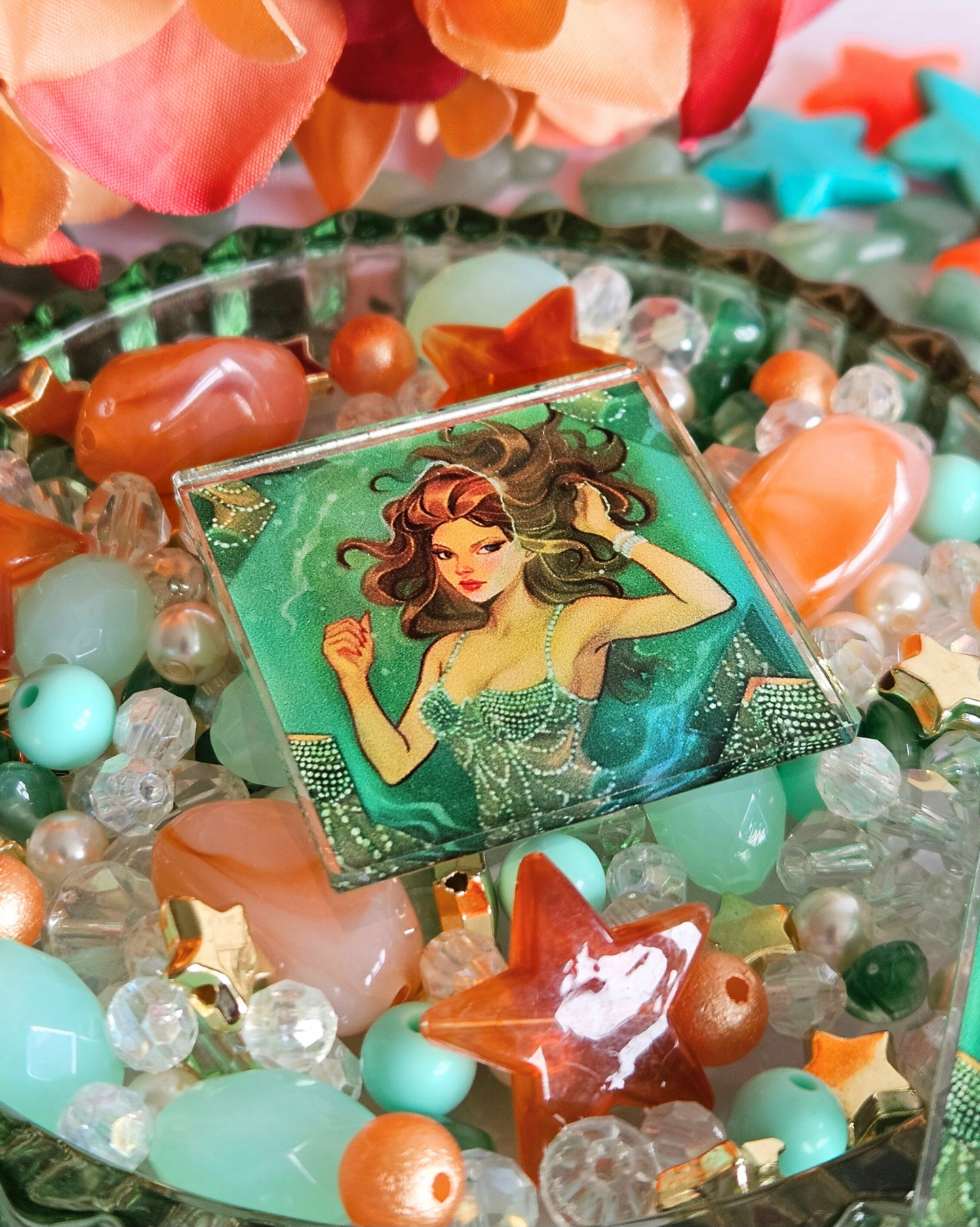 Showgirl Cover Acrylic Pin