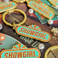 Showgirl Enamel Keychain