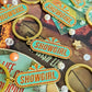 Showgirl Enamel Keychain