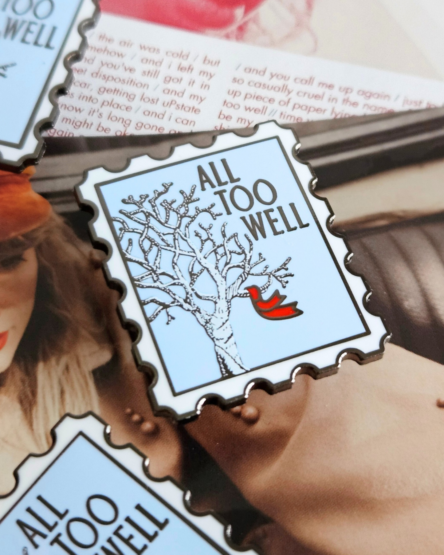 All Too Well Stamp Enamel Pin