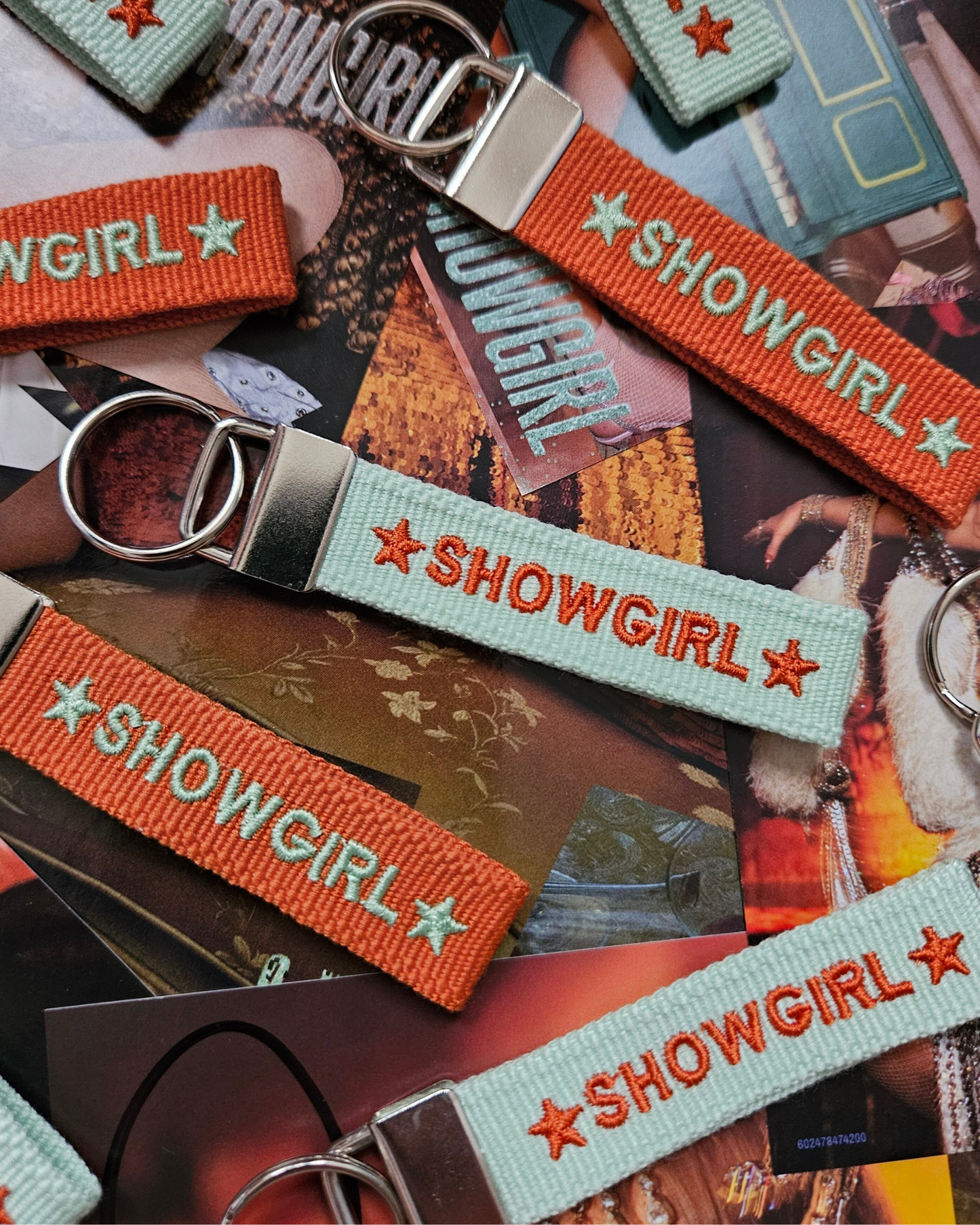 Showgirl Embroidered Keychain
