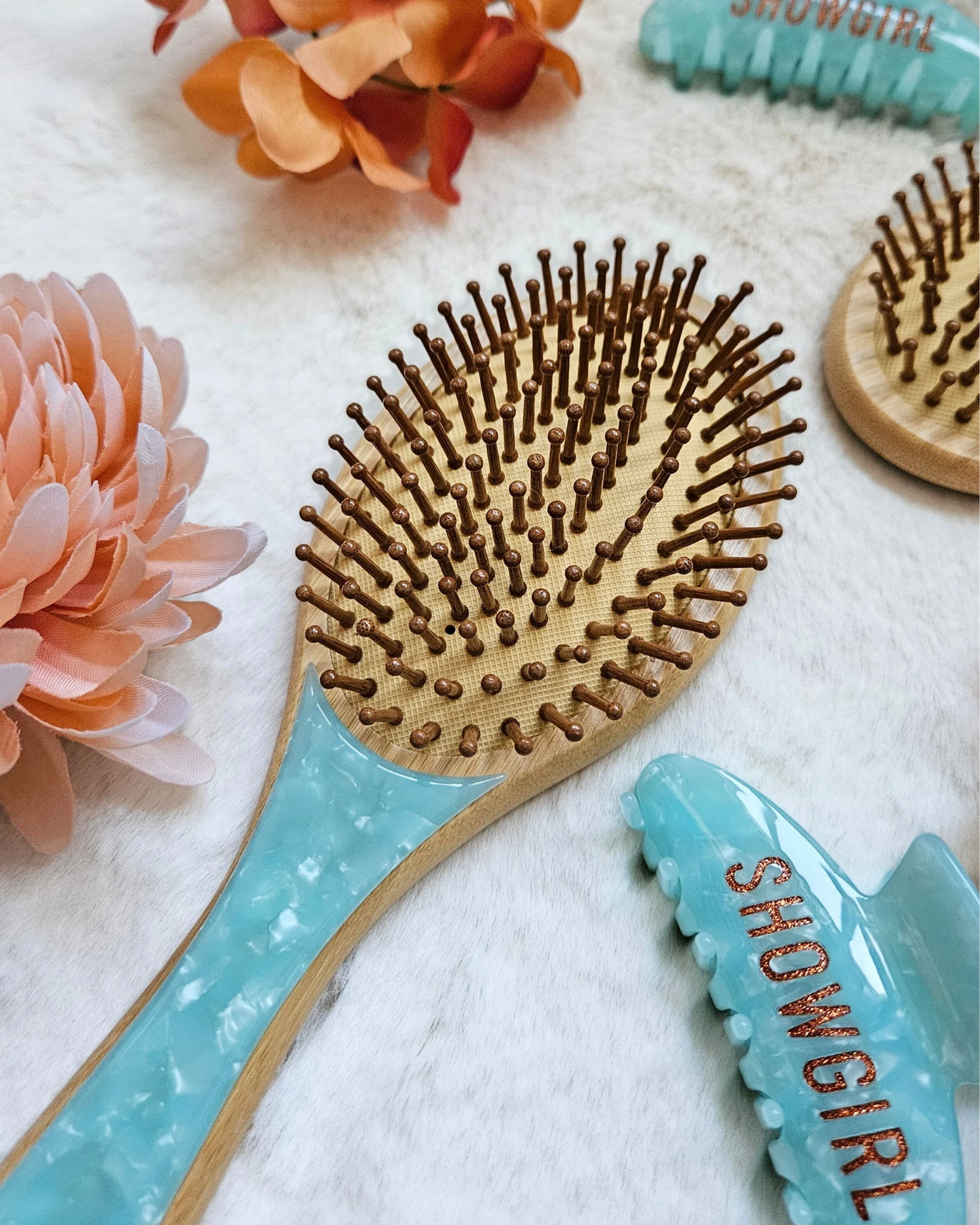 Showgirl Hair Brush + Claw Clip