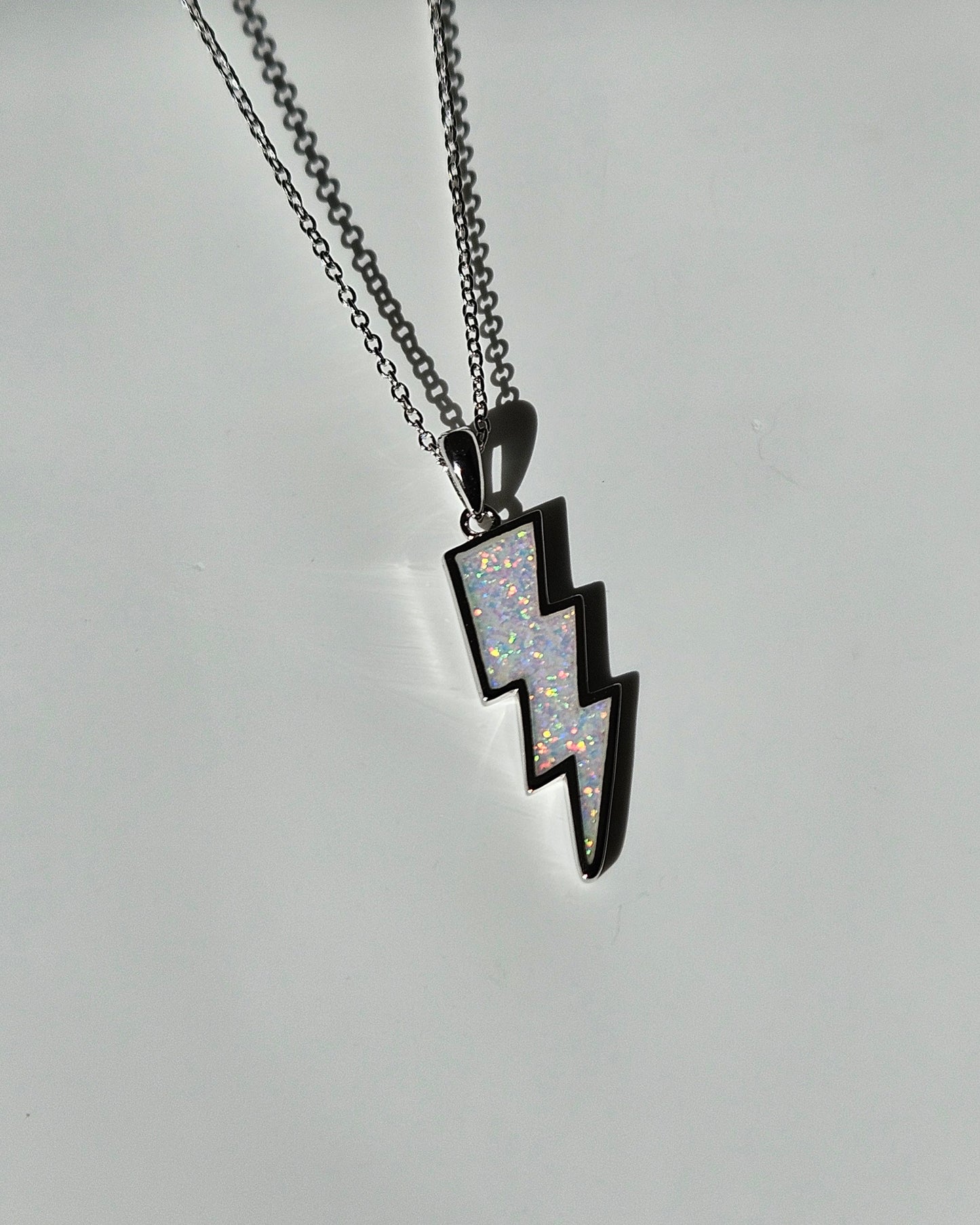 Opalite Lightning Bolt Necklace