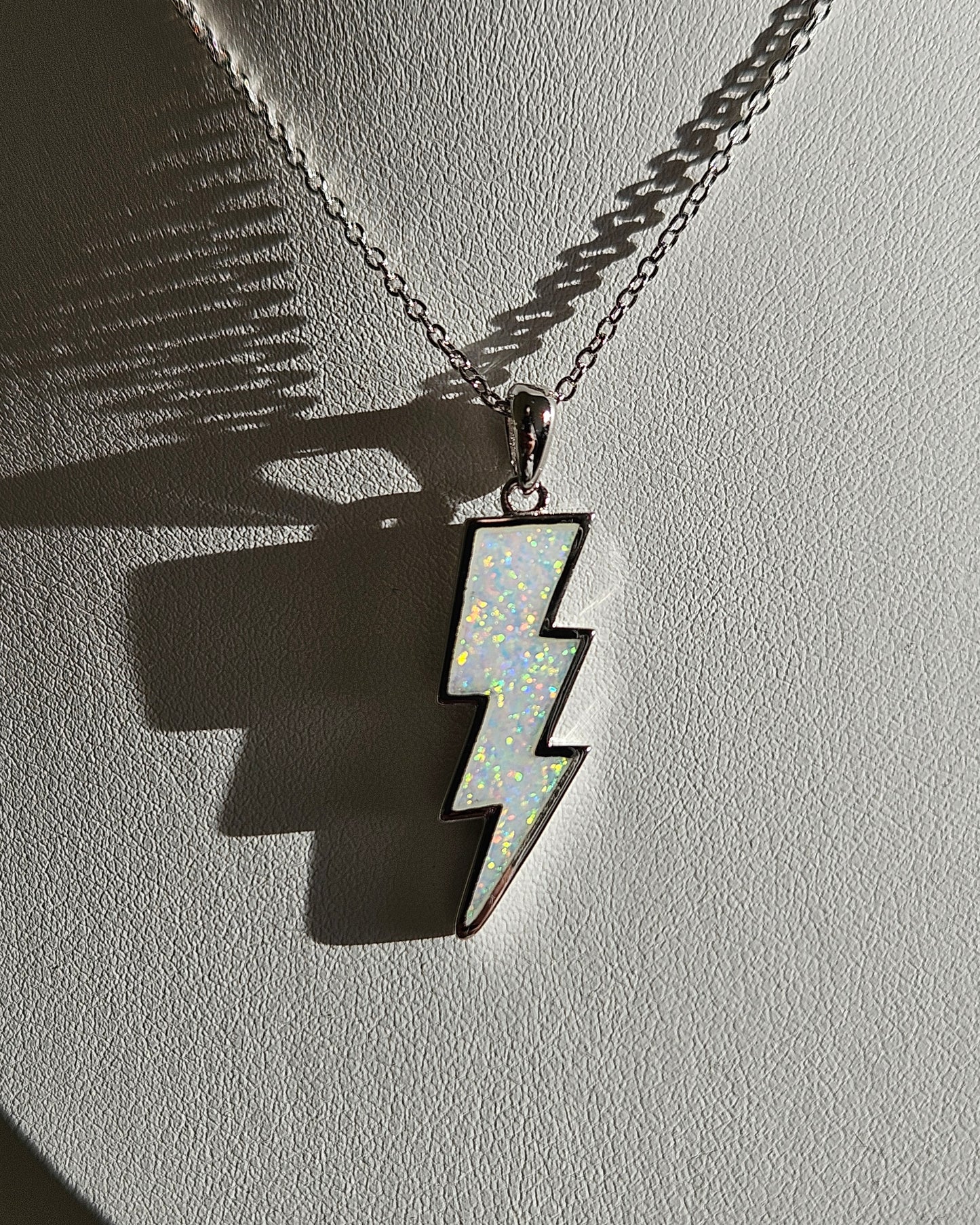 Opalite Lightning Bolt Necklace