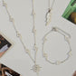 Opalite CZ Lightning Bolt Necklace/Bracelet