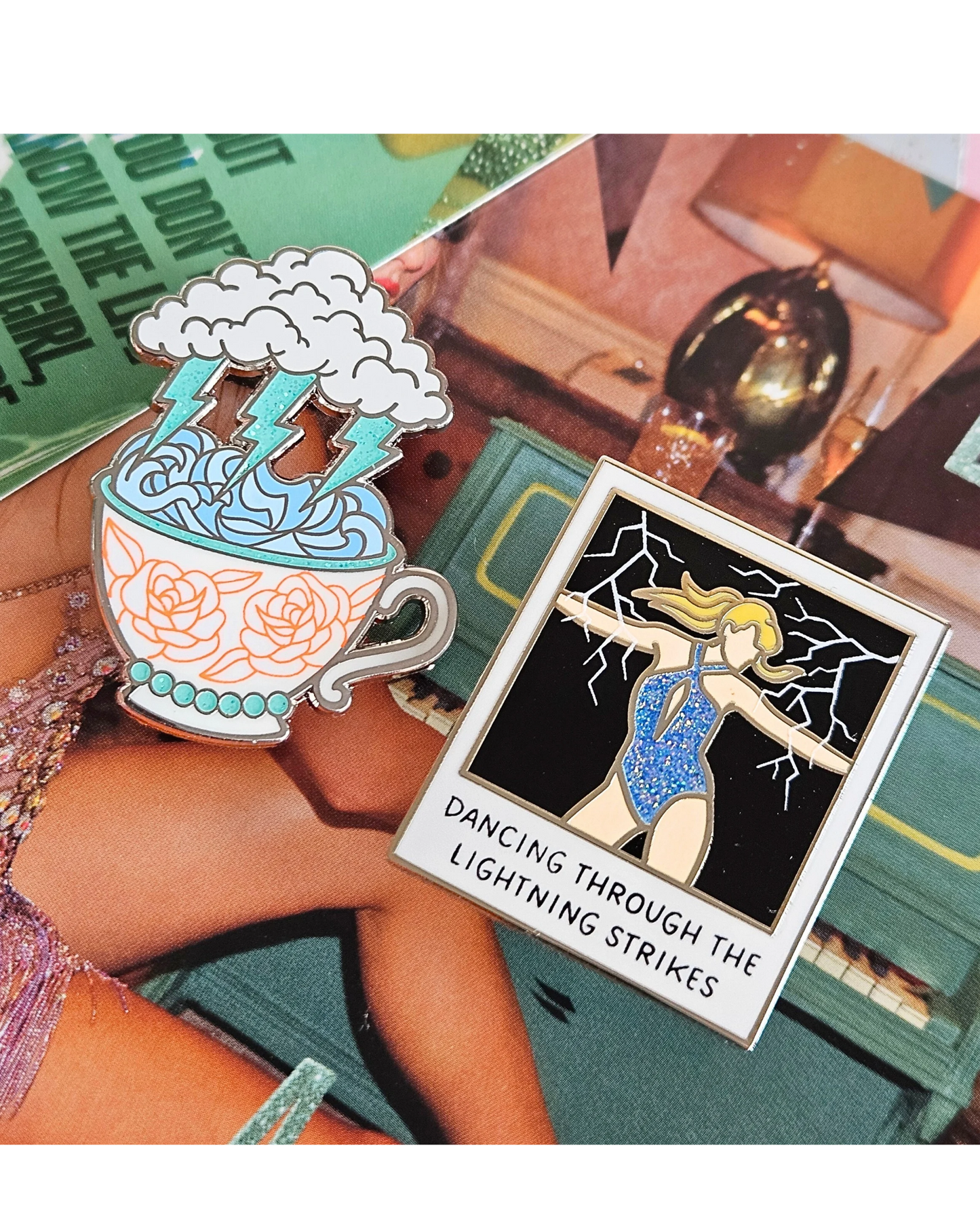 Storm In A Teacup Enamel Pin