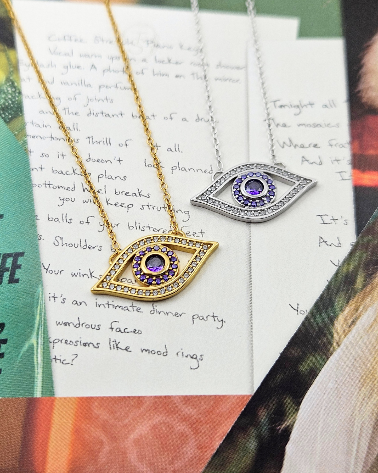 Violet Eye Necklaces