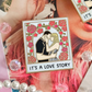 Love Story Engagement Enamel Pin