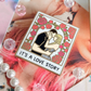 Love Story Engagement Enamel Pin