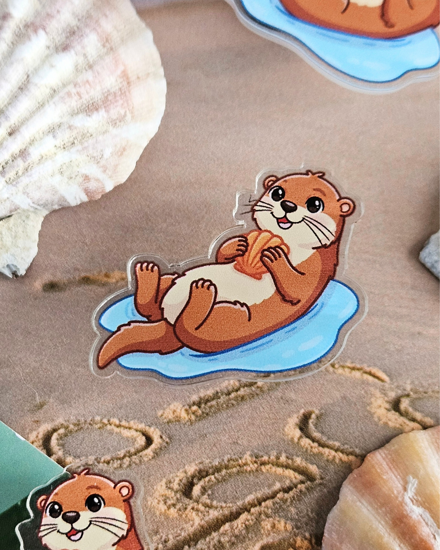 Otter Acrylic Pin/ Sticker
