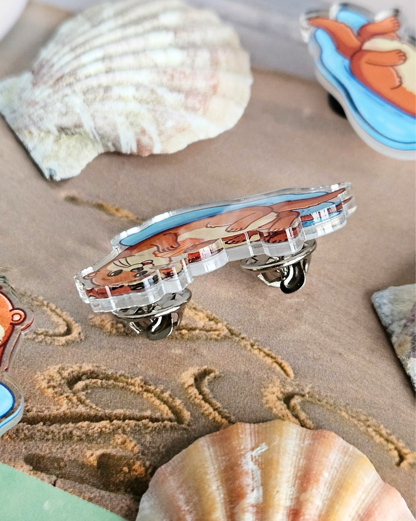 Otter Acrylic Pin/ Sticker
