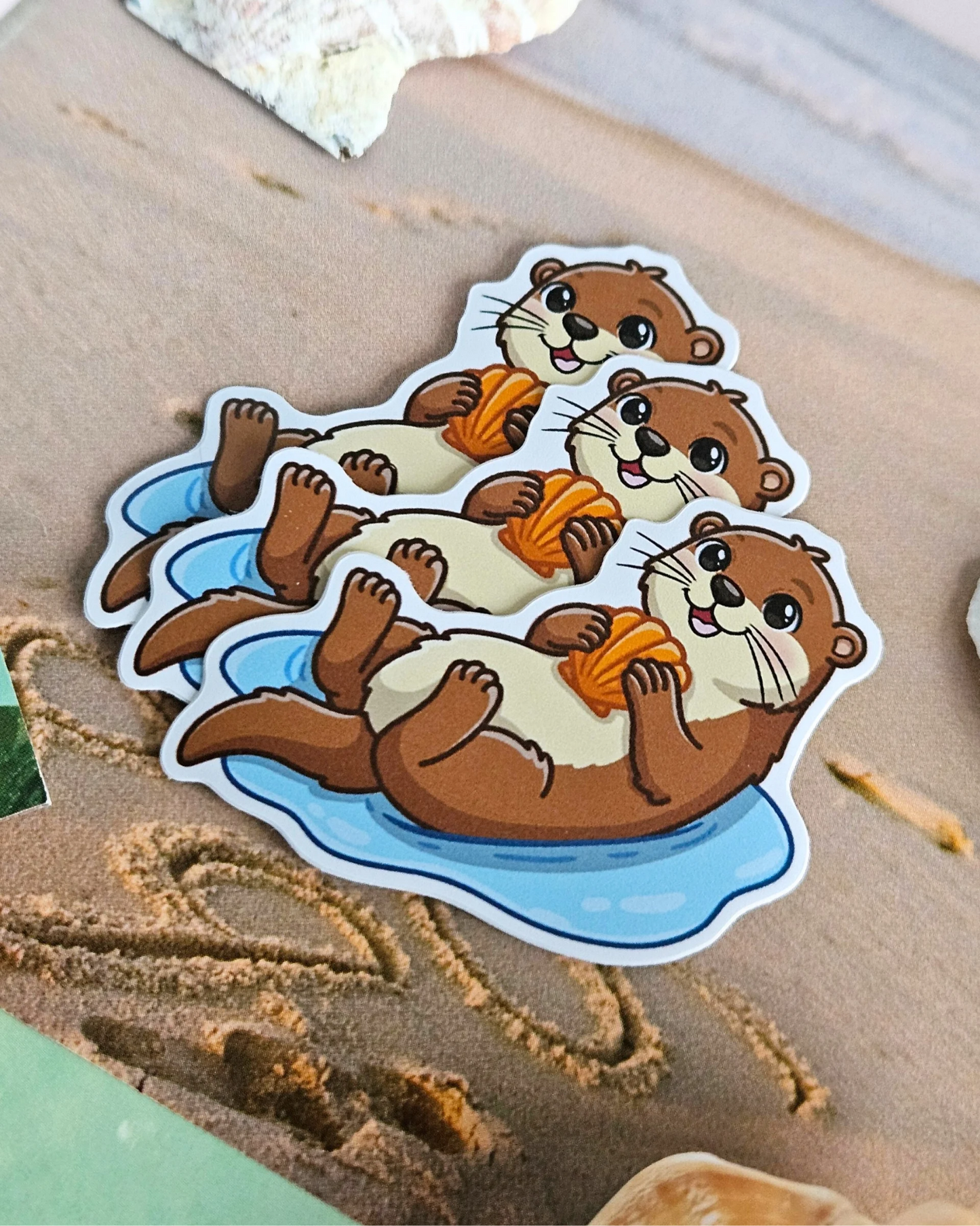 Otter Acrylic Pin/ Sticker