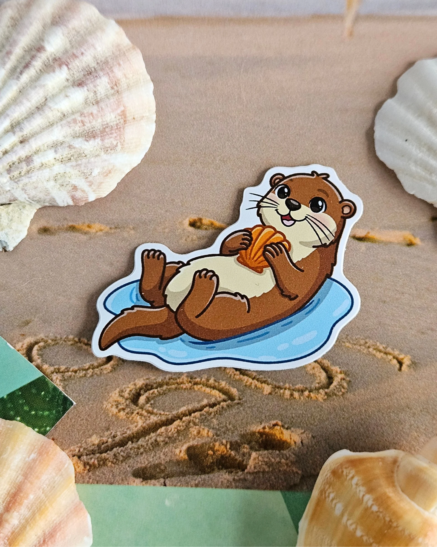 Otter Acrylic Pin/ Sticker