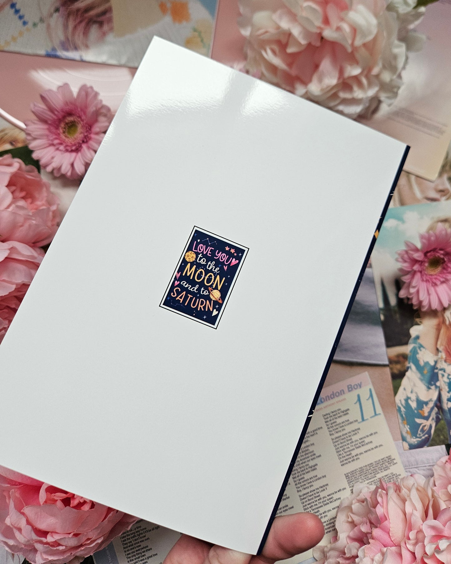 Moon & Saturn Card/Magnet/Sticker