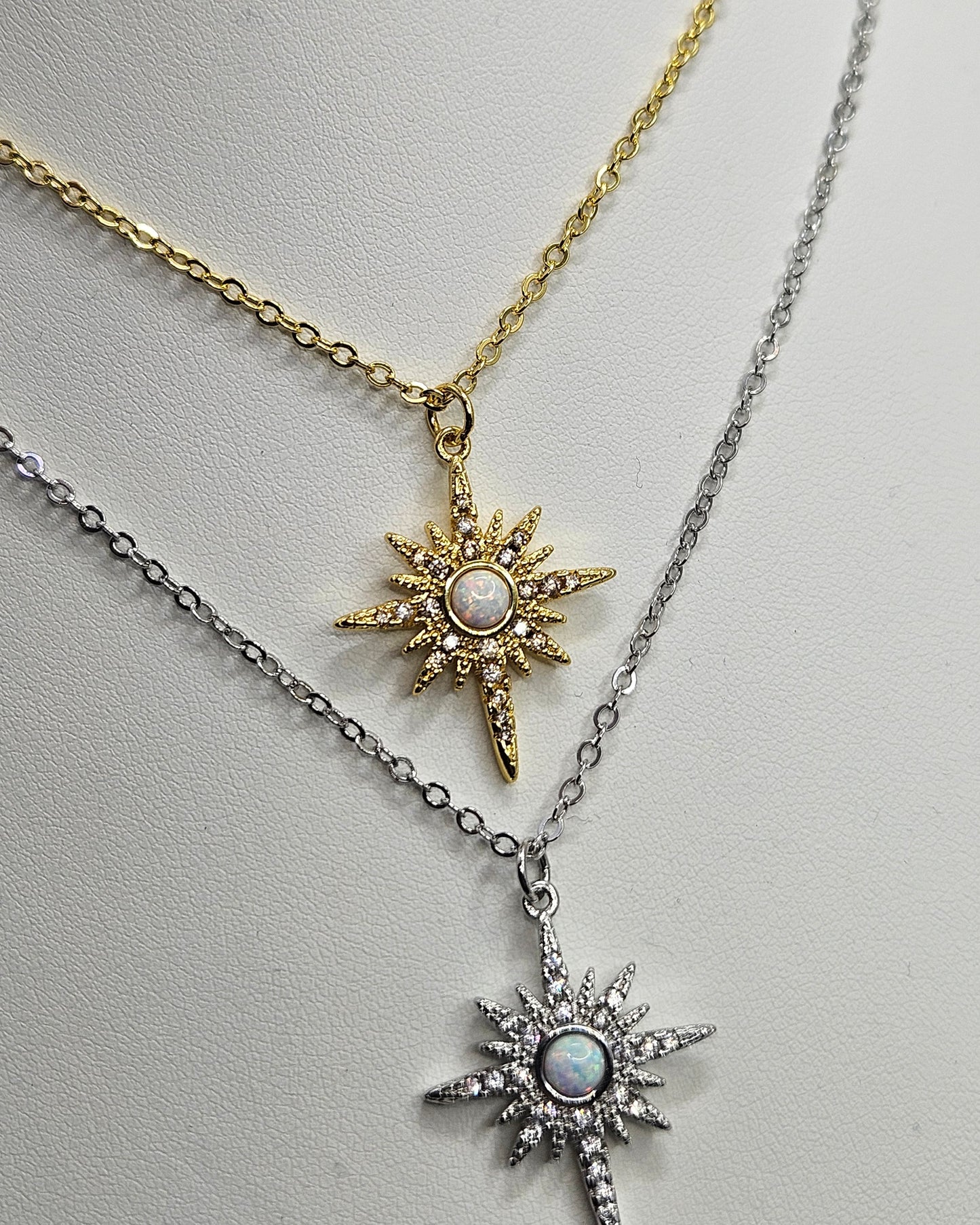 Opalite Starburst Necklaces