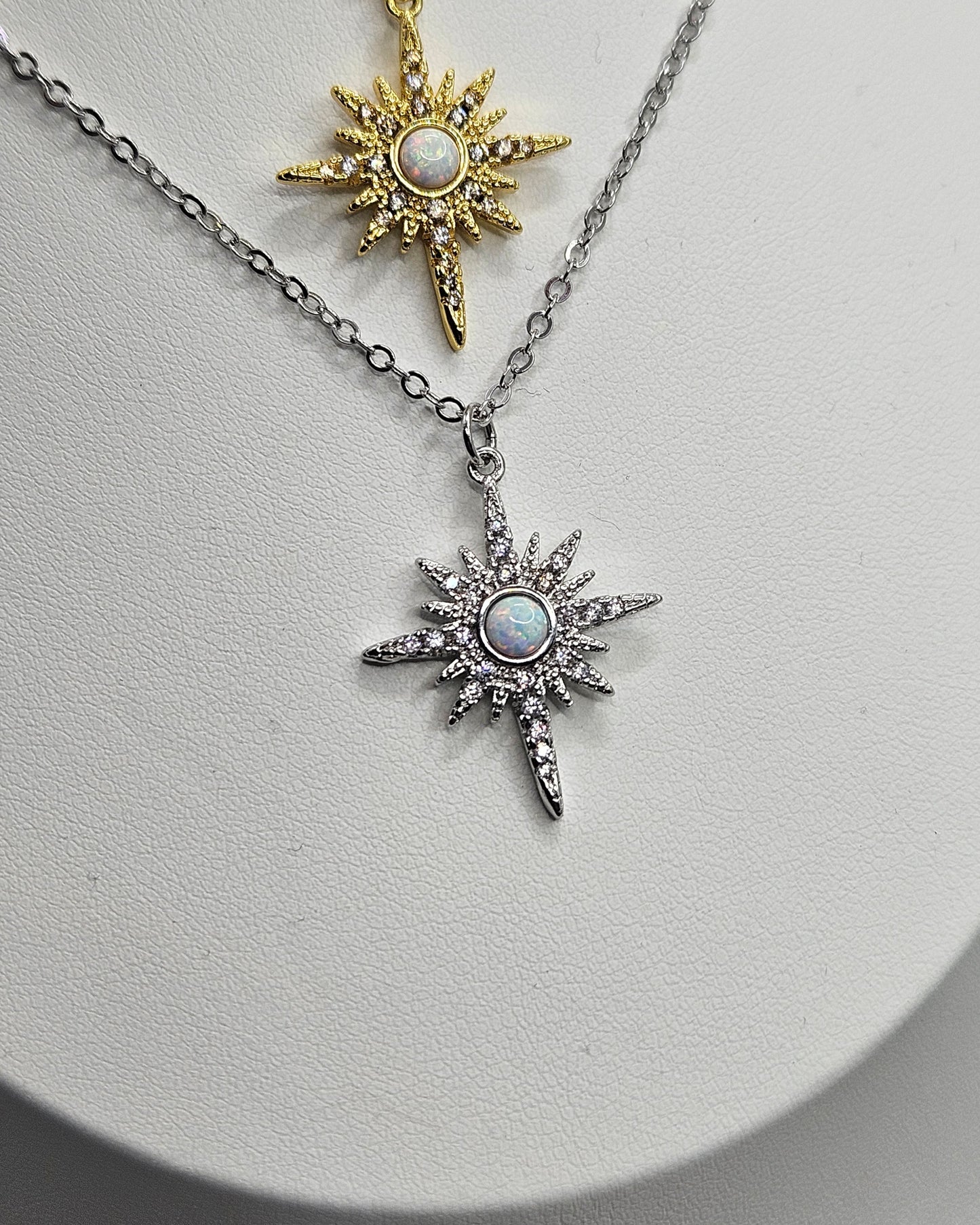 Opalite Starburst Necklaces