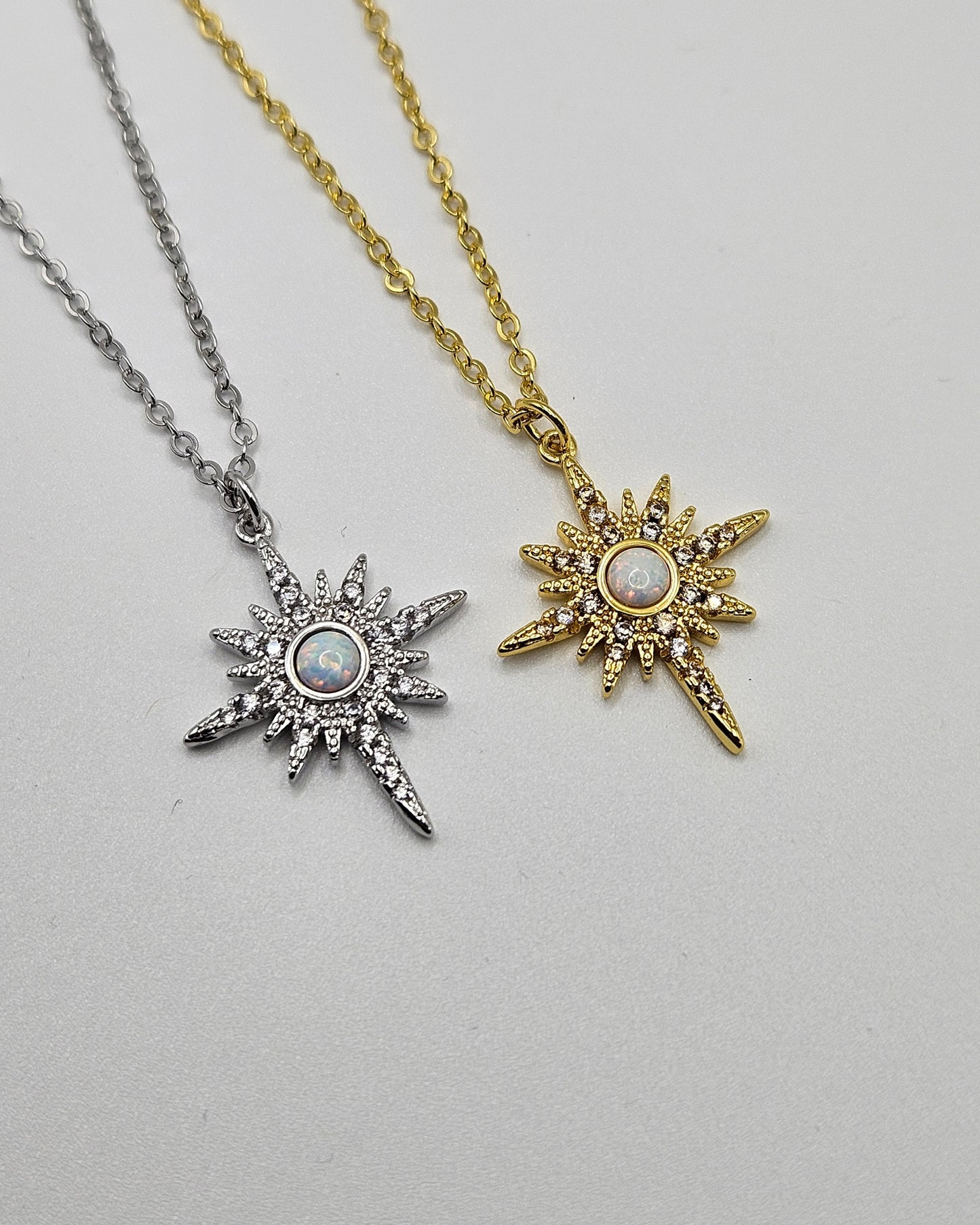 Opalite Starburst Necklaces