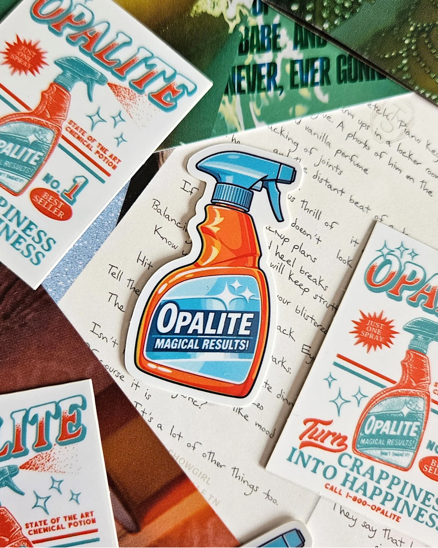 Opalite Spray Bottle Stickers