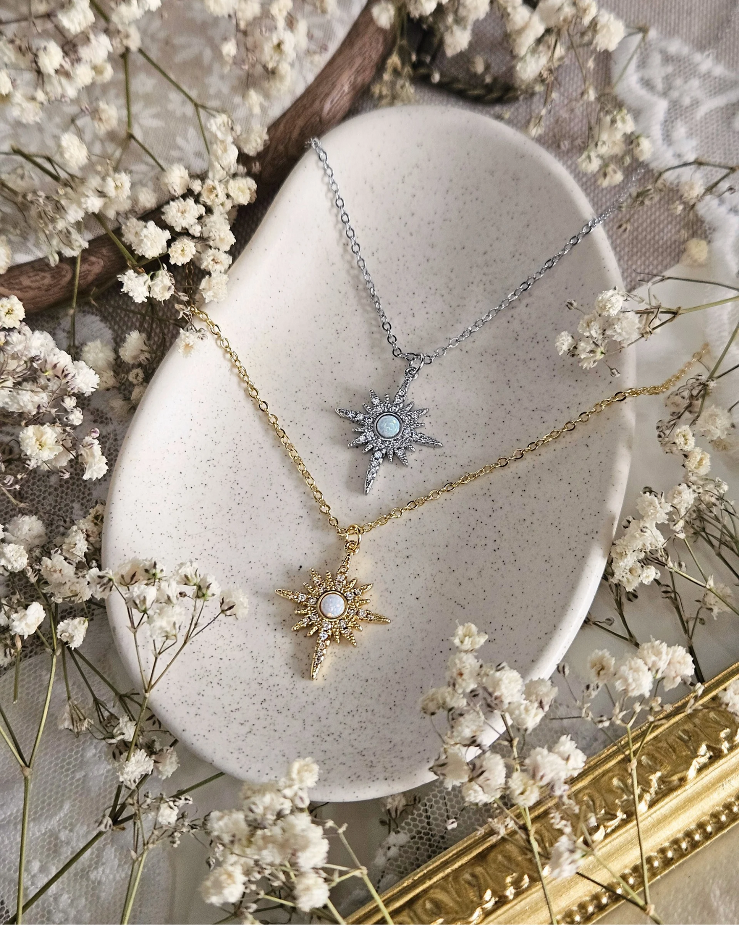 Opalite Starburst Necklaces