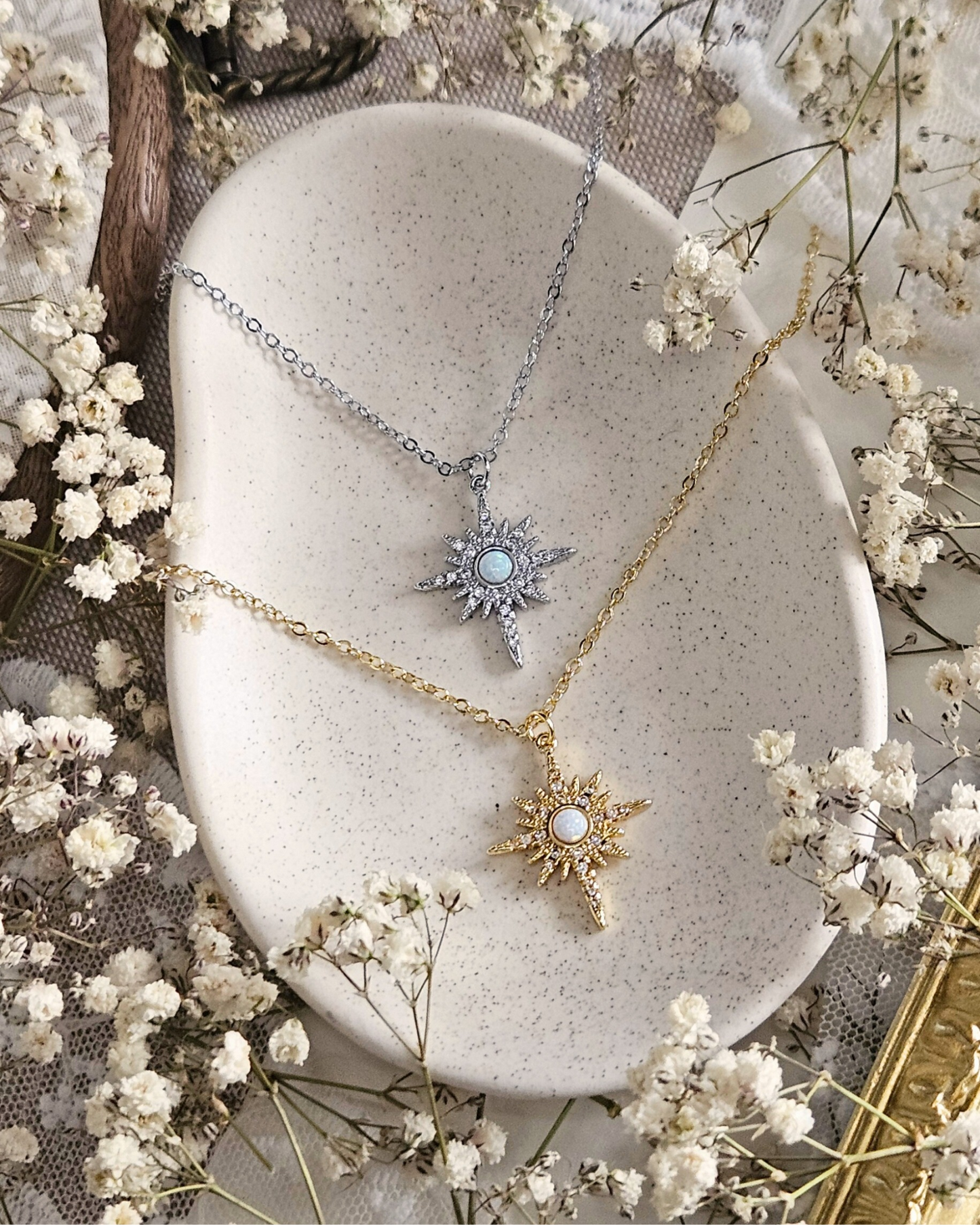 Opalite Starburst Necklaces