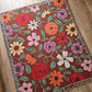 Acoustic Piano Flowers Woven Blanket