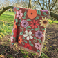 Acoustic Piano Flowers Woven Blanket