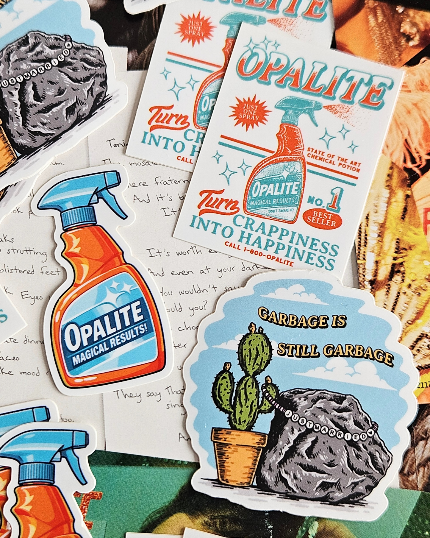 Opalite Spray Bottle Stickers