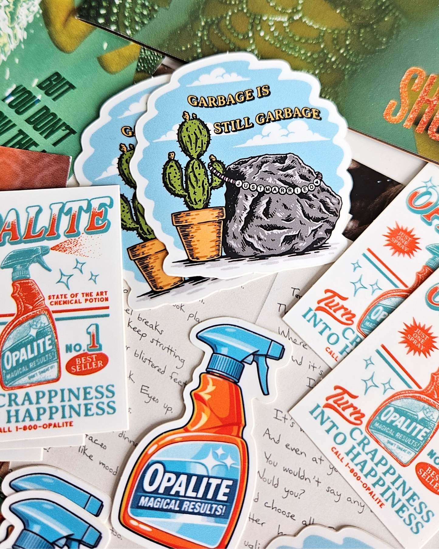Opalite Spray Bottle Stickers