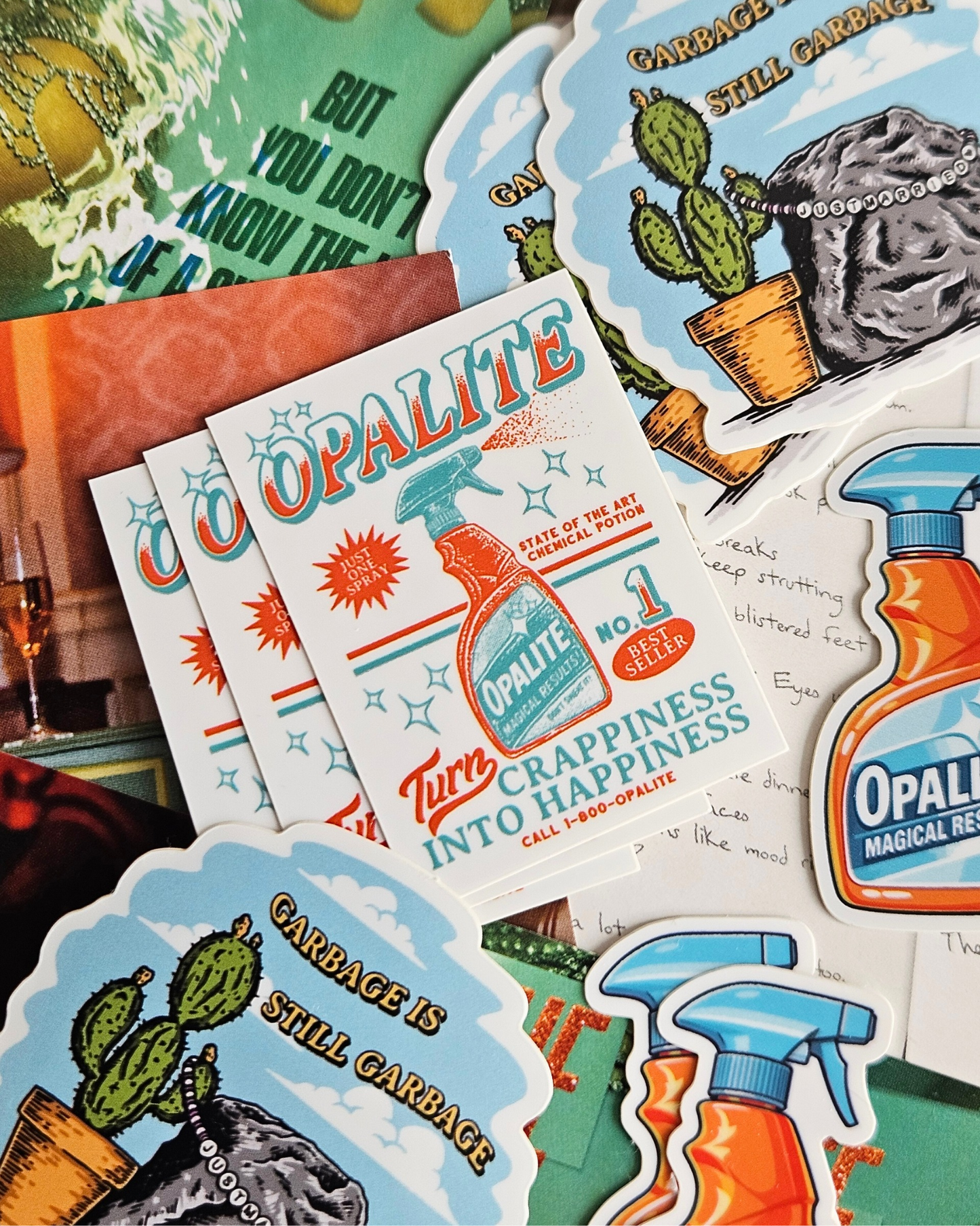 Opalite Spray Bottle Stickers